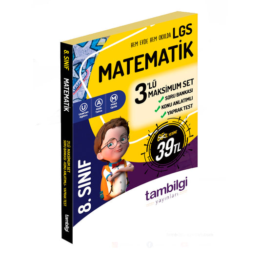 Tambilgi Yayınları 8. Sınıf LGS Matematik 3'lü Doping Set