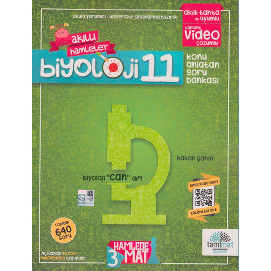 Tammat Yayınları 11. Sınıf Biyoloji Konu Anlatan Soru Bankası