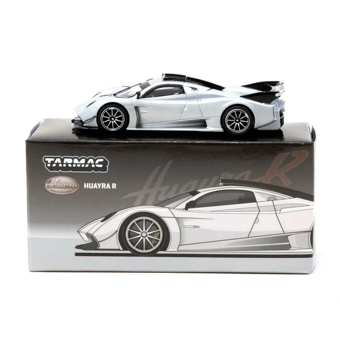 Tarmac Works Pagani Huayra R Satin Silver T64G-Tl035-Sl