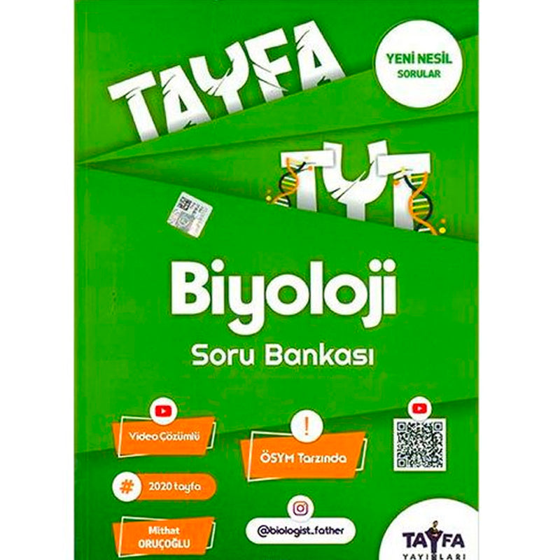 Tayfa Yayınları TYT Biyoloji Soru Bankası