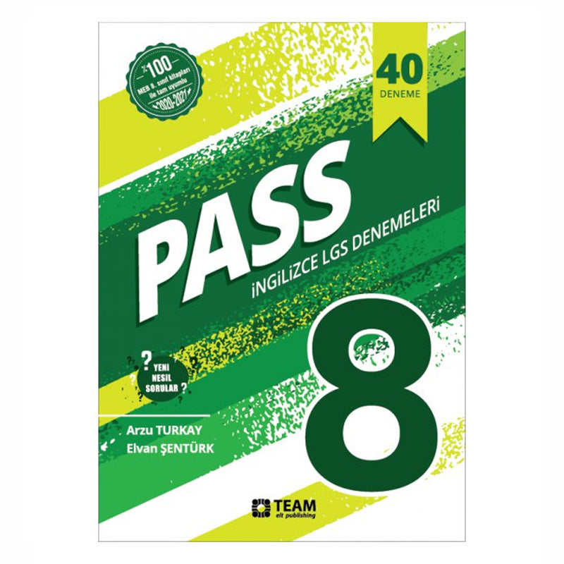 Team Elt Publishing Yayınları  8. Sınıf PASS İngilizce LGS 40 Deneme Sınavı
