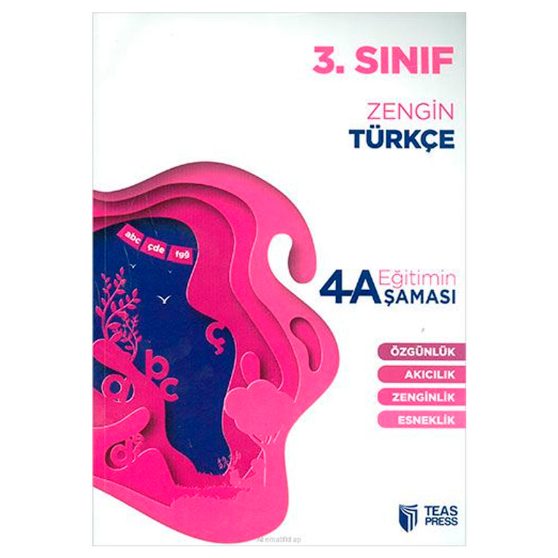 Teas Press Yayınları 3. Sınıf Zengin Türkçe Eğitimin 4 Aşaması