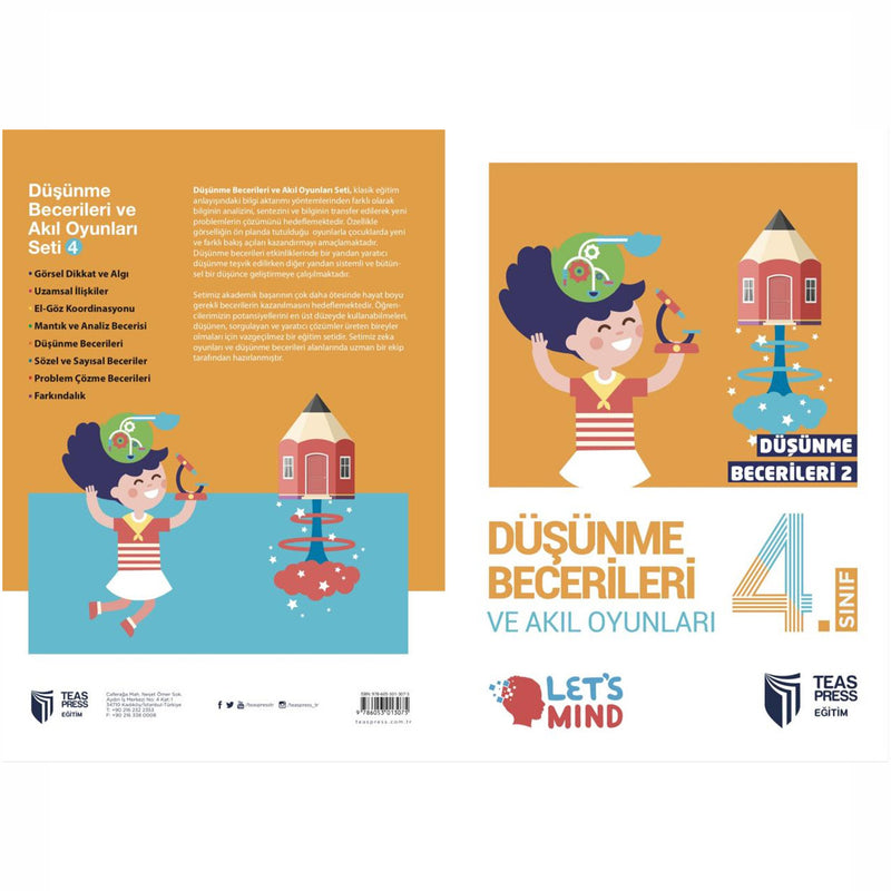 Teas Press Yayınları 4. Sınıf Düşünce Beceri Ve Akıl Oyunları