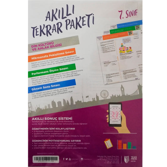 Teas Press Yayınları 7. Sınıf Din Kültürü Ve Ahlak Bilgisi Akıllı Tekrar