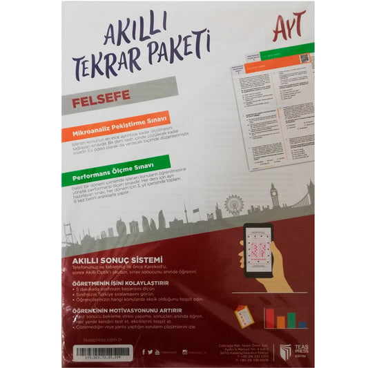 Teas Press Yayınları AYT Felsefe Akıllı Tekrar Paketleri
