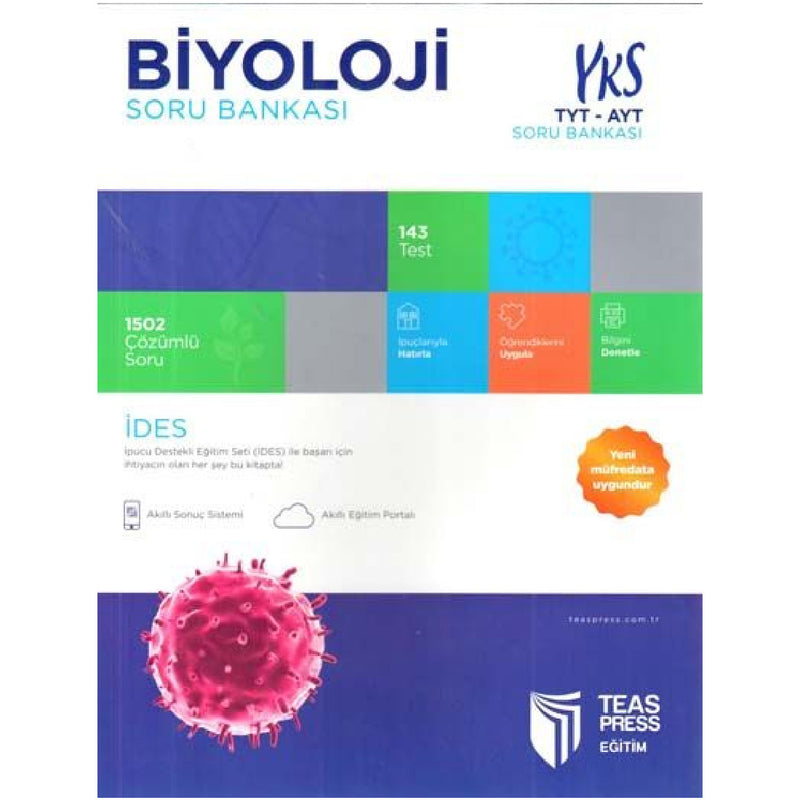 Teas Press Yayınları TYT AYT  Biyoloji Soru Bankası