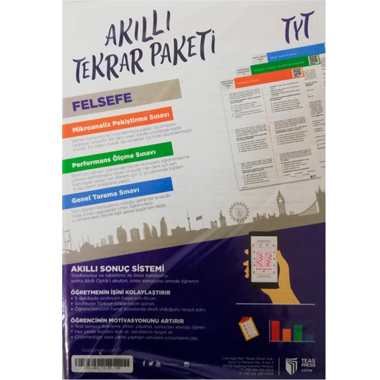 Teas Press Yayınları TYT Felsefe Akıllı Tekrar Paketleri