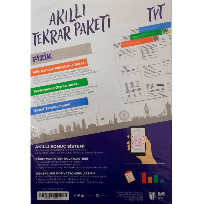 Teas Press Yayınları TYT Fizik Akıllı Tekrar Paketleri