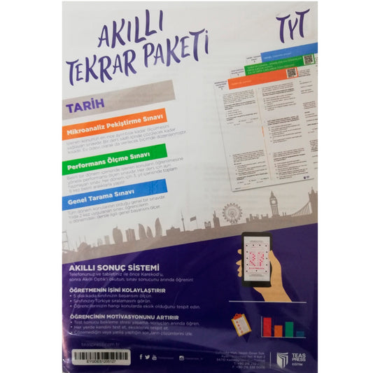 Teas Press Yayınları TYT Tarih Akıllı Tekrar Paketleri