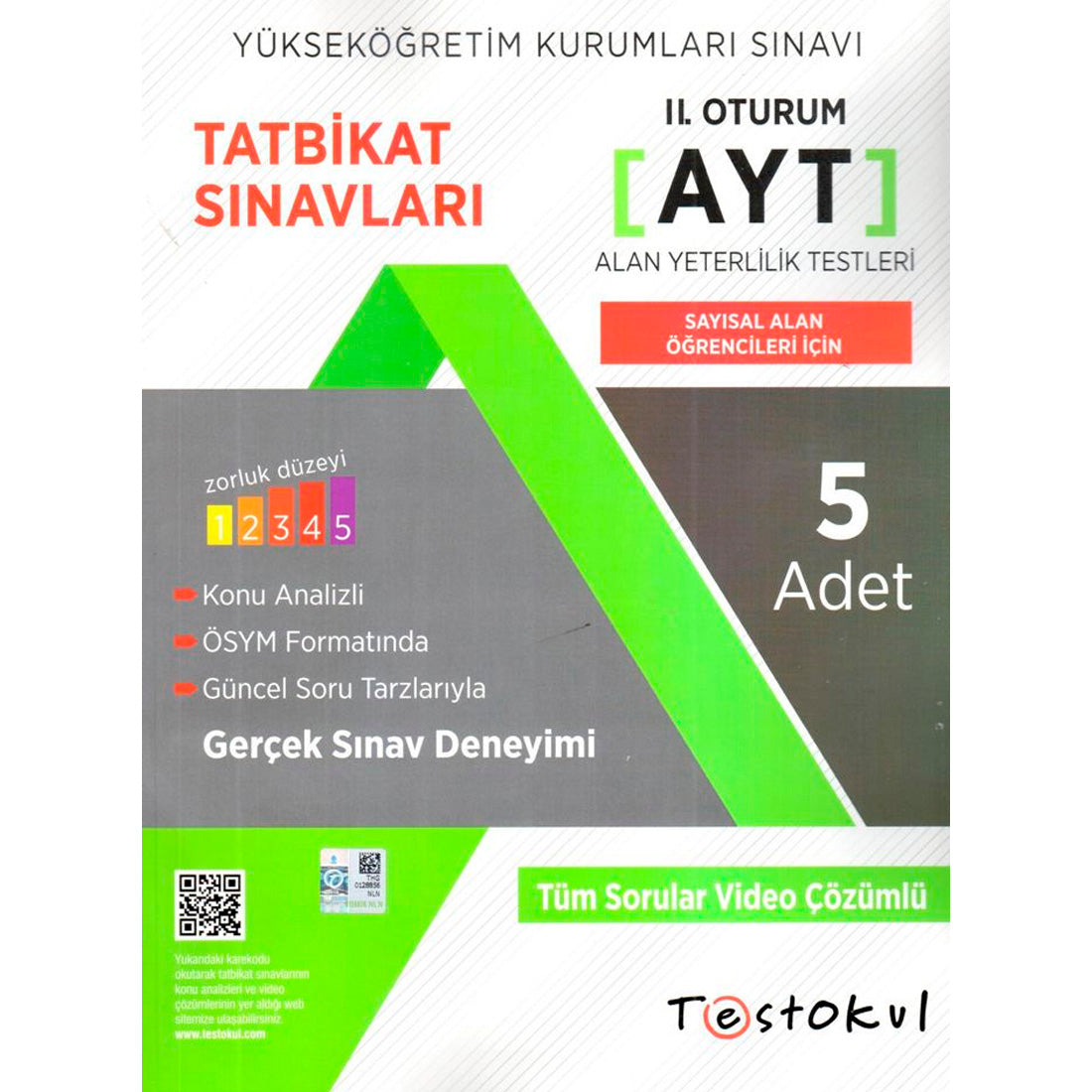 Test Okul Yayınları AYT 2. Oturum Tatbikat 5 Sınavları