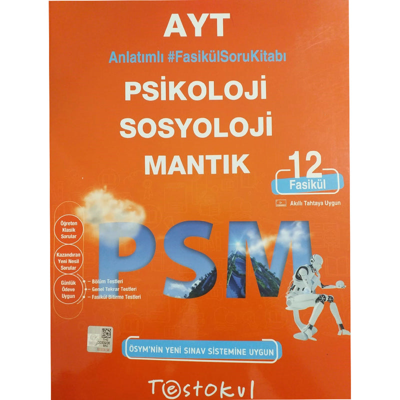 Test Okul Yayınları AYT Psikoloji Sosyoloji Mantık Anlatımlı Fasikül Soru Kitabı