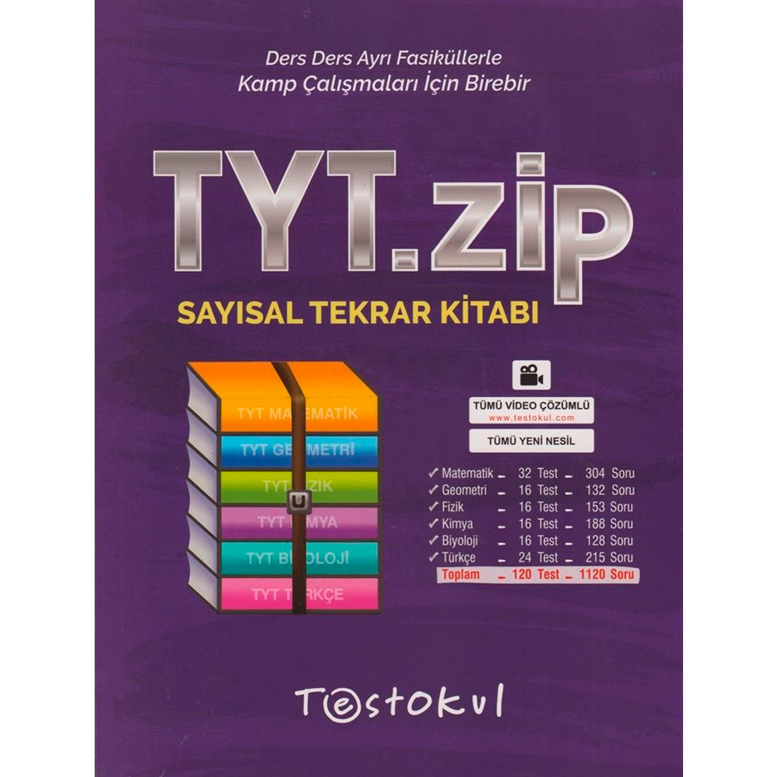 Test Okul Yayınları TYT Sayısal Zip Tekrar Kitabı