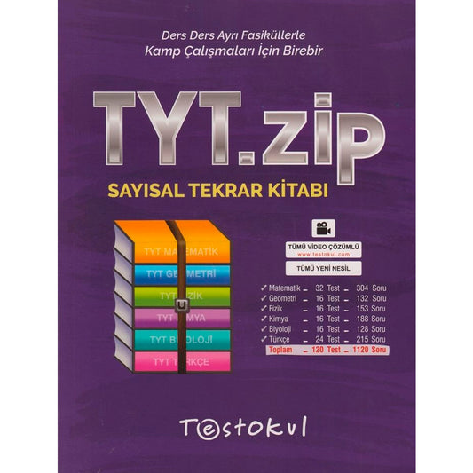 Test Okul Yayınları TYT Sayısal Zip Tekrar Kitabı