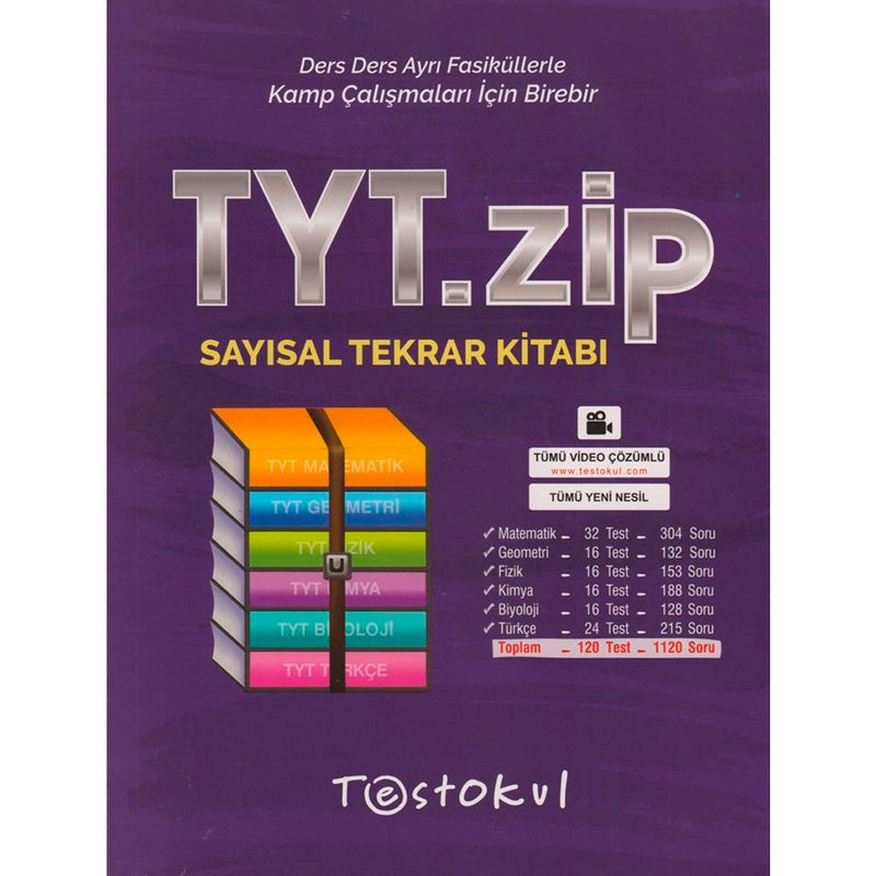 Test Okul Yayınları TYT Sayısal Zip Tekrar Kitabı