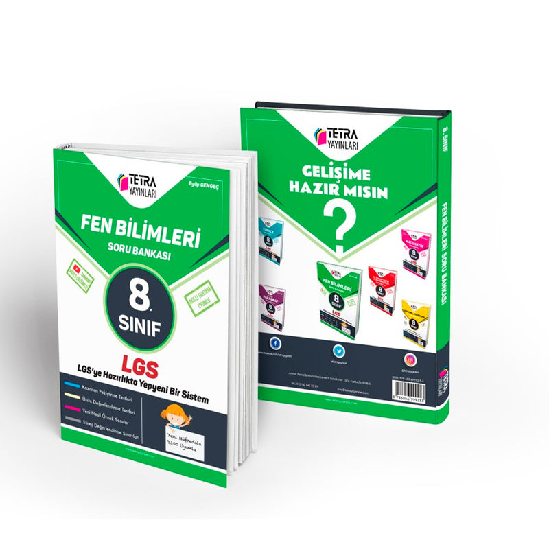 Tetra Yayınları 8. Sınıf LGS Fen Bilimleri Soru Bankası