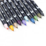Tombow 10'lu Çöl Çiçeği Renkler AB-T Dual Brush Pen Seti - Sanatsal Çizim, İllüstrasyon
