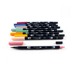 Tombow 10'lu AB-T Dual Brush Pen Fırça Kalem Seti - Sanatsal Çizim ve Kaligrafi Marker Kalemi