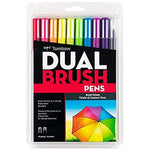 Tombow 20'li Mükemmel Karışım Renkler AB-T Dual Brush Pen Seti - Sanat, İllüstrasyon ve Kaligrafi Kalemi