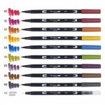 Tombow 20'li Nötr Renkler AB-T Dual Brush Pen Seti - Sanat, Çizim ve Kaligrafi Kalemi