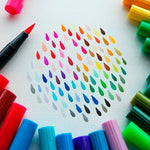 Tombow AB-T Dual Brush Pen 6'lı Botanik Renkler Seti - Sanatsal Çizim, İllüstrasyon ve Kaligrafi Fırça