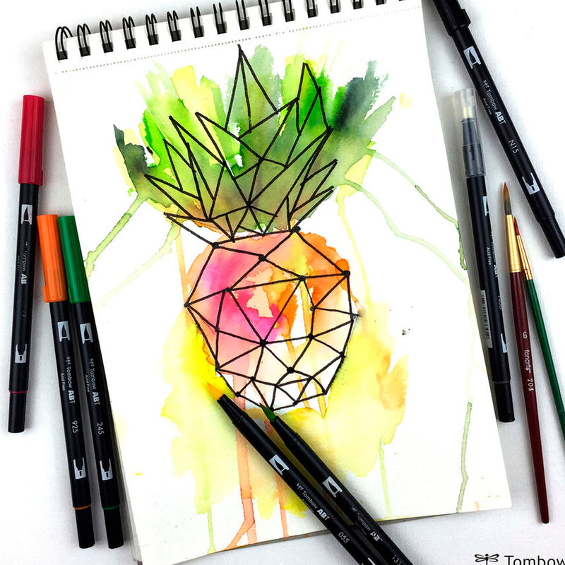 Tombow AB-T Avokado Çift Uçlu Grafik Kalemi - Sanatsal Çizim, Eskiz ve İllüstrasyon Kalemi