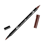 Tombow AB-T Brown Çift Uçlu Grafik Kalemi - Sanatsal Çizim, Eskiz ve İllüstrasyon Kalemi