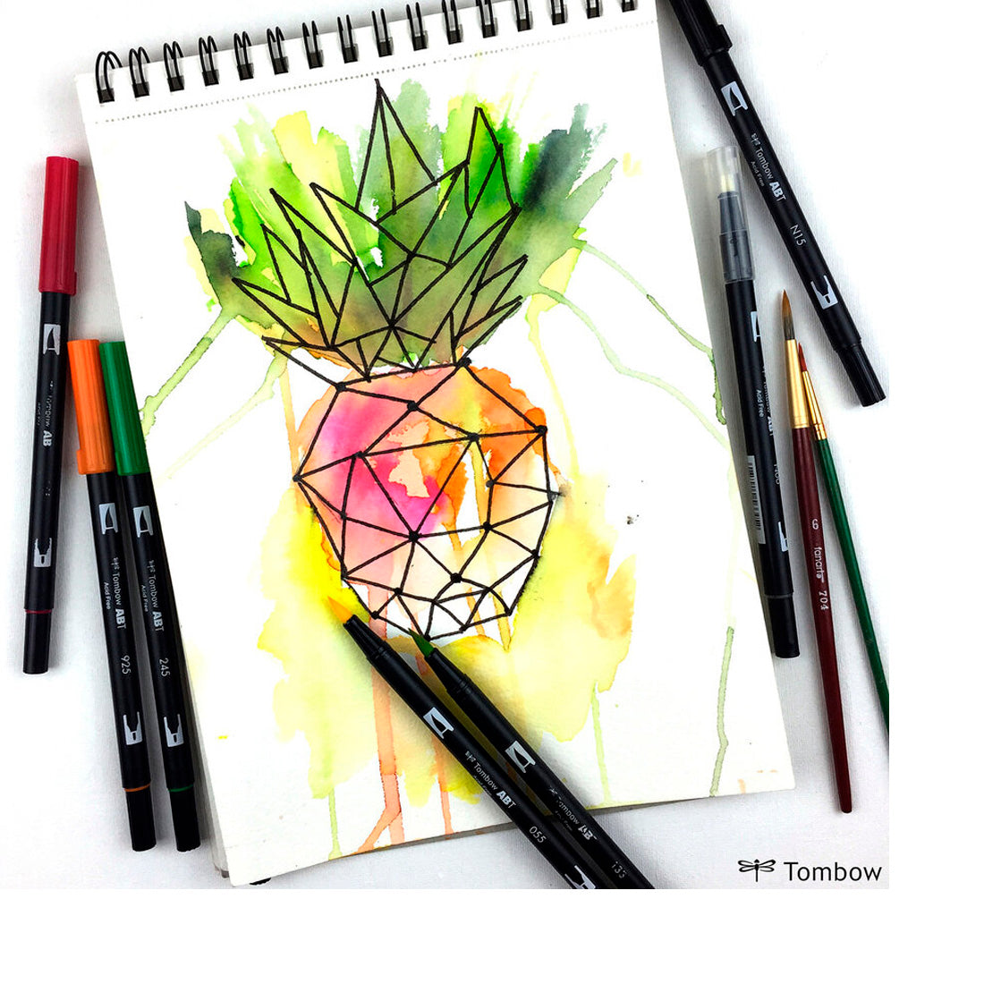 Tombow AB-T Karanfil Rengi Çift Uçlu Grafik Kalemi - Çizim, Eskiz ve Sanat Kalemi