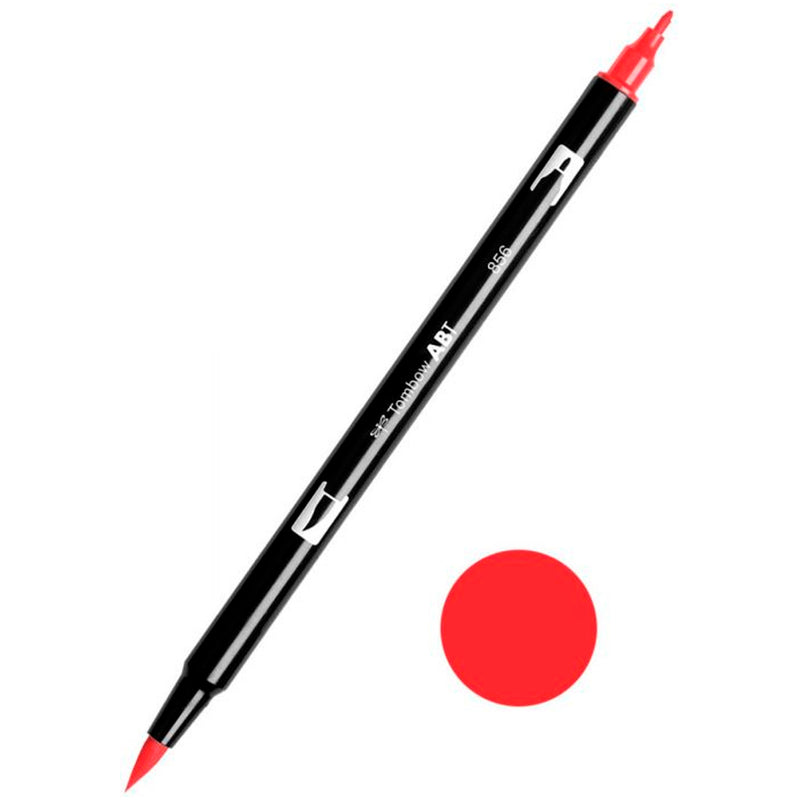 Tombow AB-T Çin Kırmızısı Çift Uçlu Grafik Kalemi - Sanat, Çizim ve İllüstrasyon Kalemi