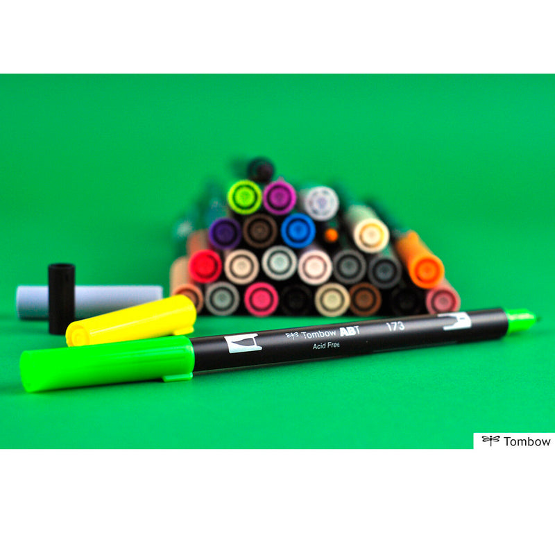 Tombow AB-T Krom Turuncu Çift Uçlu Grafik Kalemi - Sanat, Çizim ve İllüstrasyon Kalemi