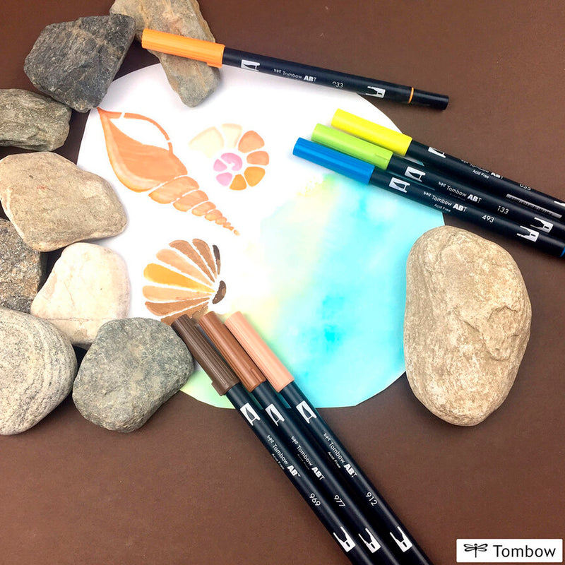 Tombow AB-T Koyu Erik Çift Uçlu Grafik Kalemi - Sanatsal Çizim ve Eskiz Kalemi