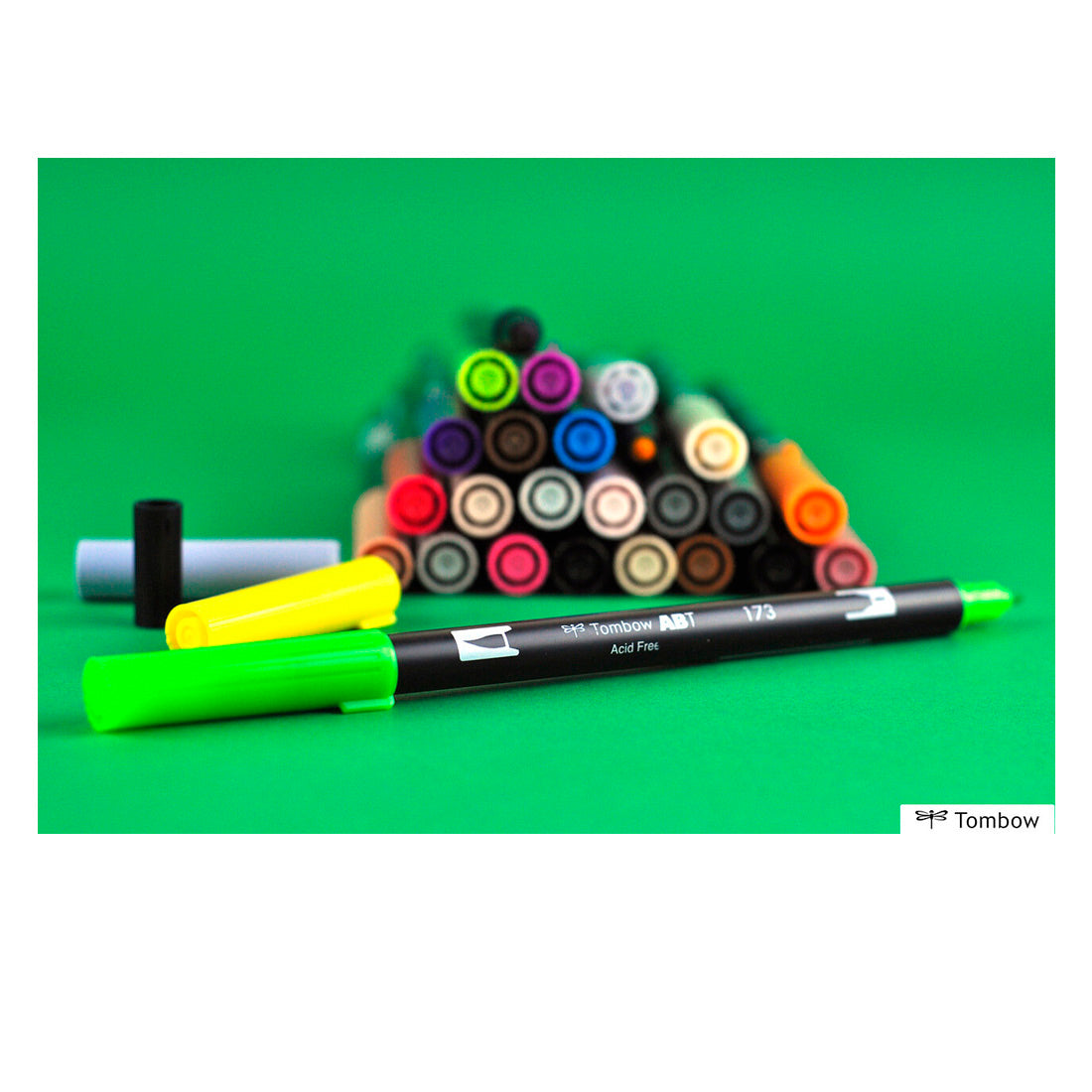Tombow AB-T Koyu Erik Çift Uçlu Grafik Kalemi - Sanatsal Çizim ve Eskiz Kalemi
