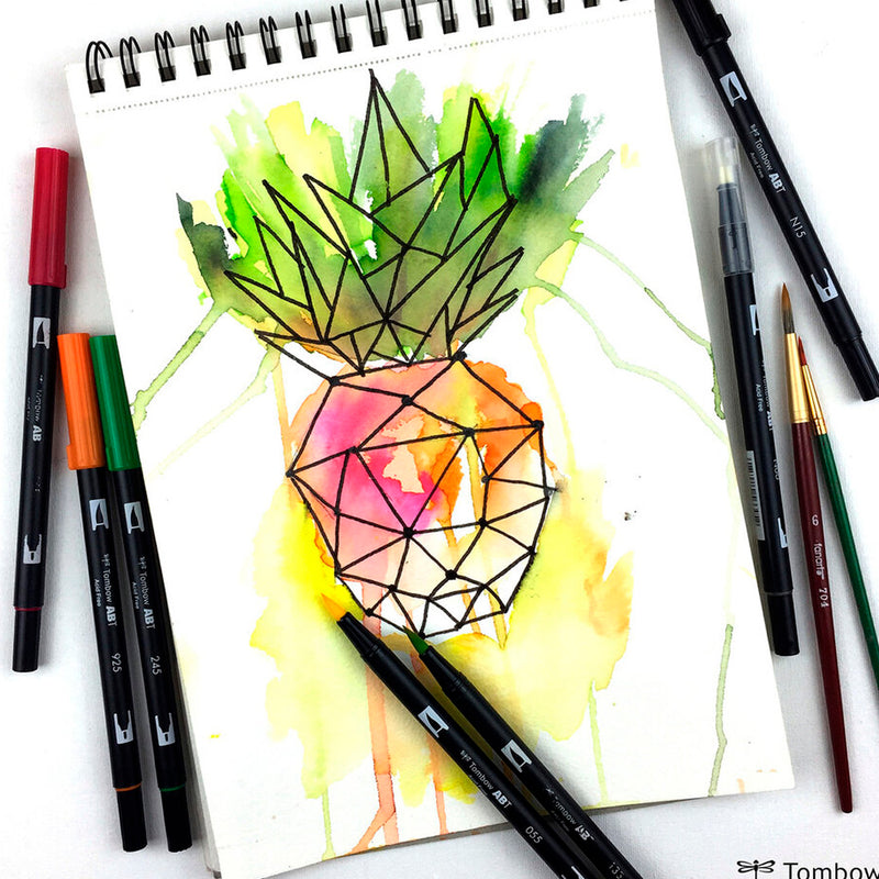 Tombow AB-T Açık Kiraz Çift Uçlu Grafik Kalemi - Sanatsal Çizim ve Eskiz Kalemi