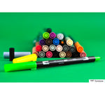 Tombow AB-T Şeftali Çift Uçlu Grafik Kalemi - Fırça Uçlu Eskiz ve İllüstrasyon Kalemi