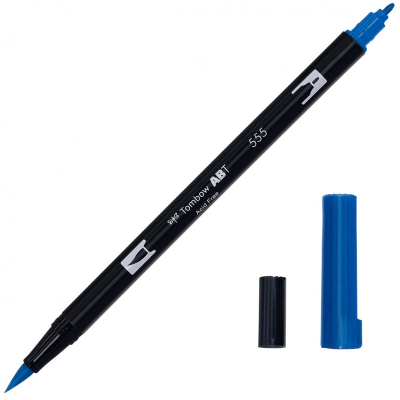 Tombow AB-T Çivit Mavisi Çift Uçlu Grafik Kalemi - Sanatsal Çizim, Eskiz ve İllüstrasyon Kalemi