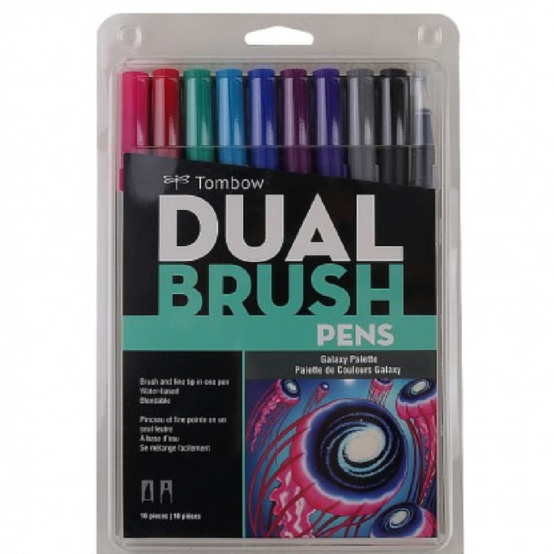 Tombow Dual Brush 10'lu Galaksi Tonlar Çift Uçlu Grafik Kalem - Sanat, Çizim ve İllüstrasyon Marker Kal