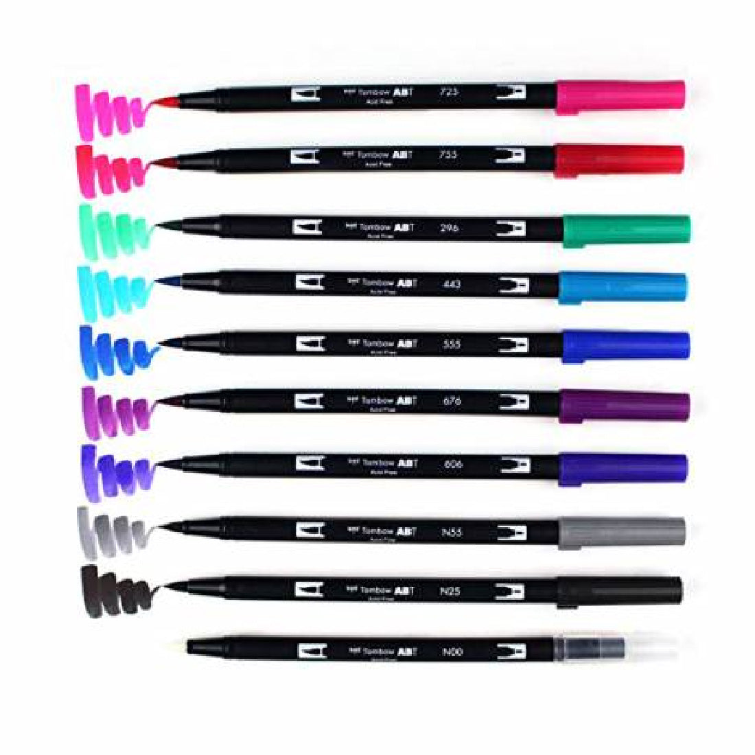 Tombow Dual Brush 10'lu Galaksi Tonlar Çift Uçlu Grafik Kalem - Sanat, Çizim ve İllüstrasyon Marker Kal