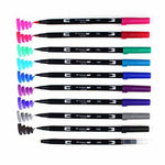 Tombow Dual Brush 10'lu Galaksi Tonlar Çift Uçlu Grafik Kalem - Sanat, Çizim ve İllüstrasyon Marker Kal