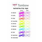 Tombow Dual Brush 10'lu Parlak Tonlar Çift Uçlu Grafik Kalem - Sanat, Çizim, İllüstrasyon ve Kal