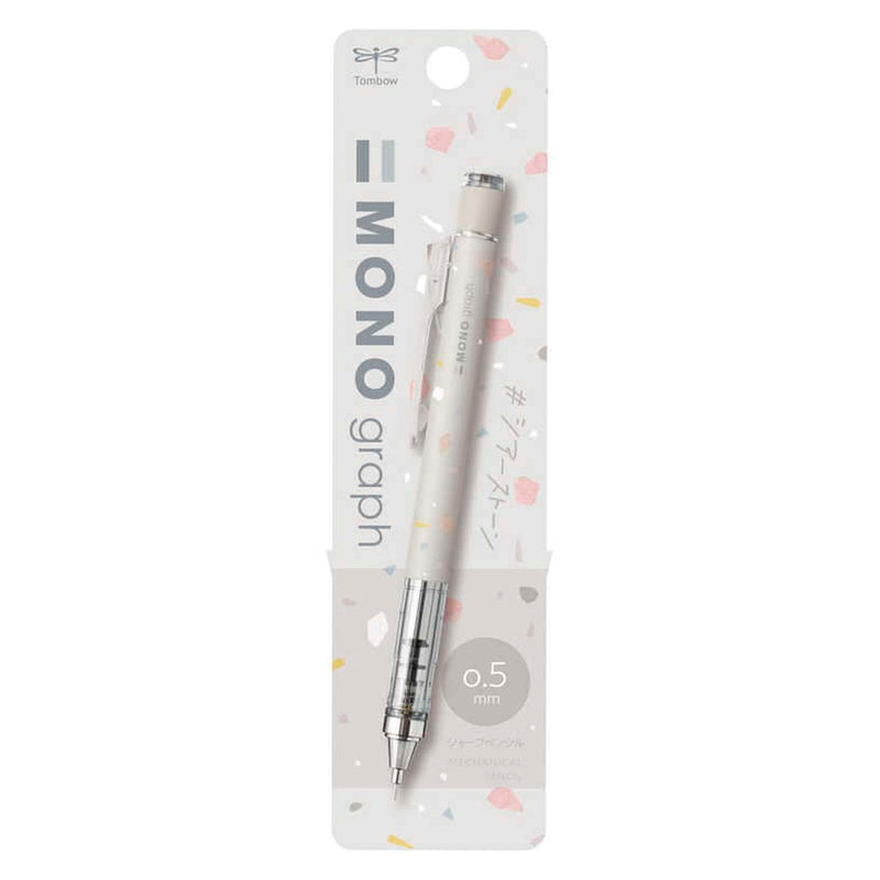 Tombow Mono Graph 0.5 Mm. Terrazzo Beyaz Mekanik Kurşun Kalem