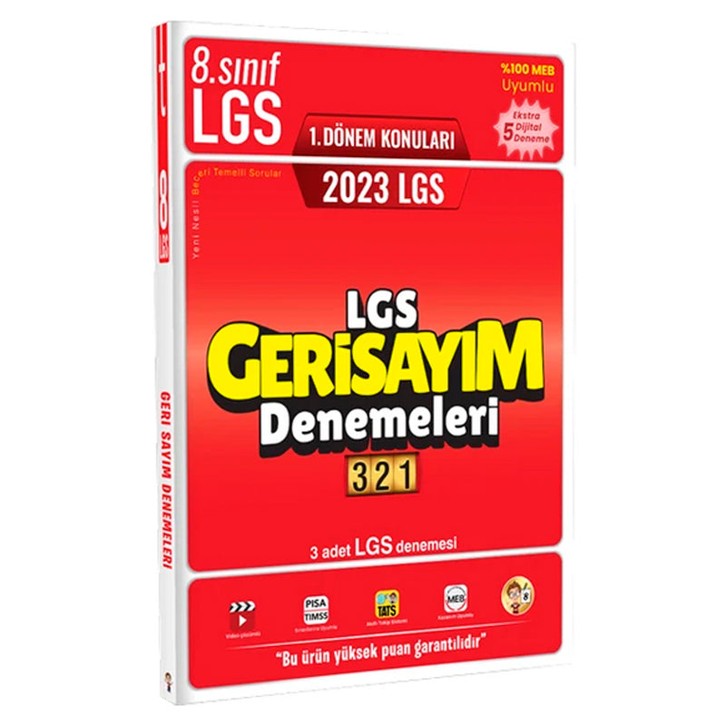 Tonguç Akademi Yayınları 2023 LGS 1. Dönem Geri Sayım Denemeleri 3