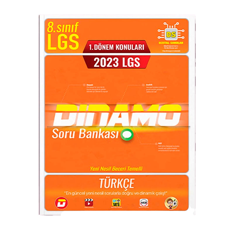 Tonguç Akademi Yayınları 2023 LGS  Türkçe 1. Dönem Dinamo Soru Bankası