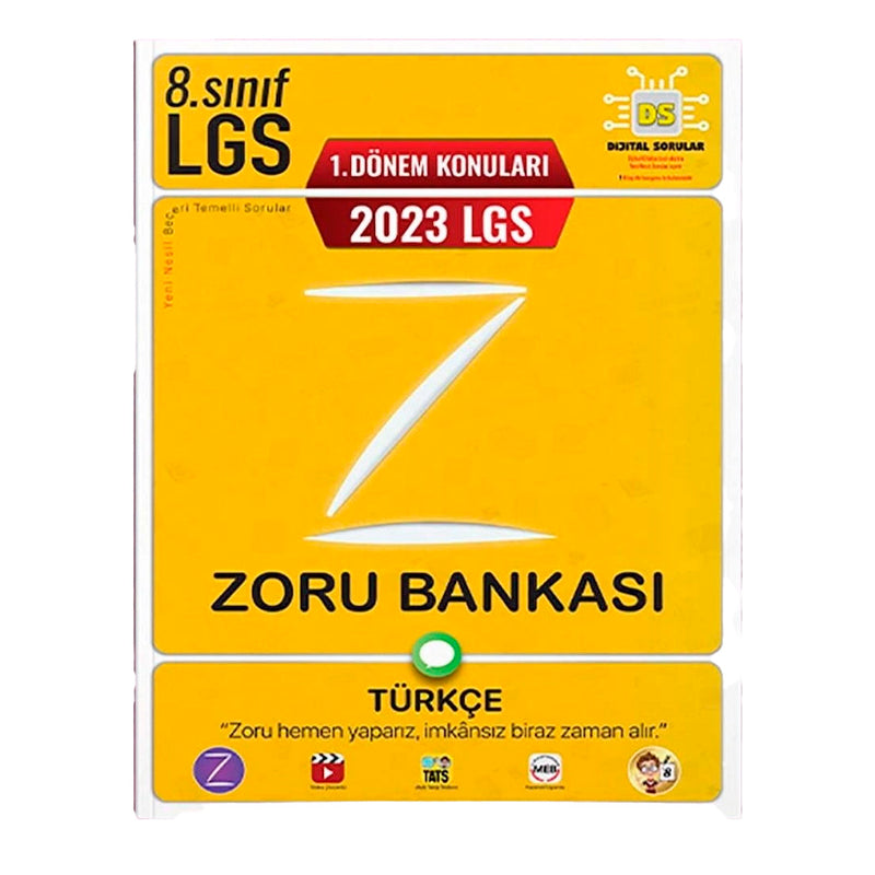Tonguç Akademi Yayınları 2023 LGS Türkçe 1. Dönem  Zoru Bankası