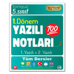 Tonguç Akademi Yayınları 5. Sınıf 1. Dönem 1 ve 2. Yazılı Notları