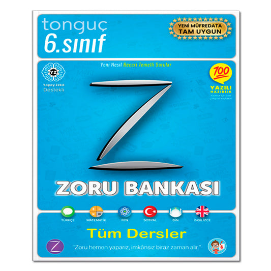 Tonguç Akademi Yayınları 6. Sınıf Tüm Dersler Zoru Bankası