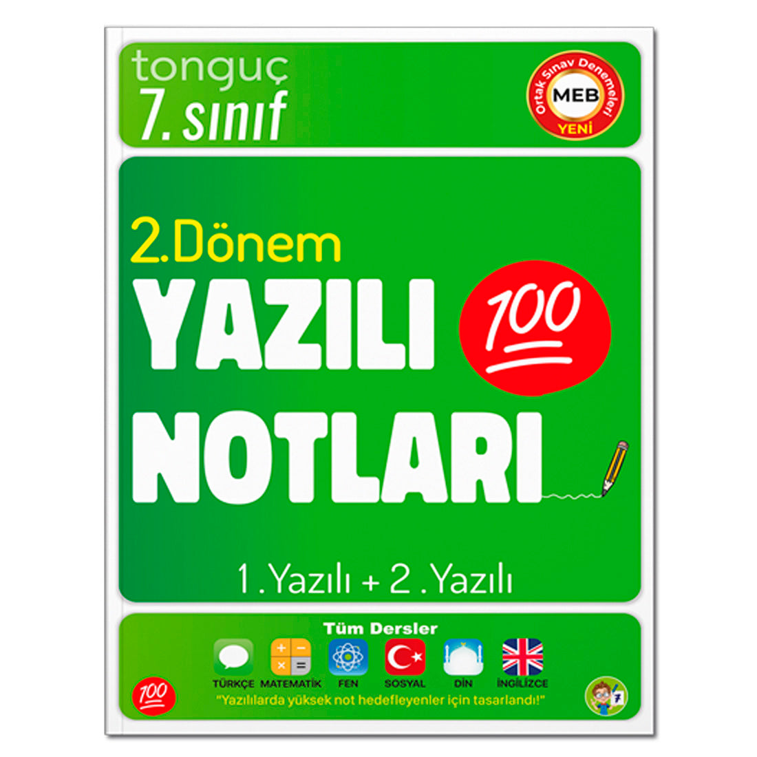 Tonguç Akademi Yayınları 7. Sınıf  2. Dönem Yazılı Notları