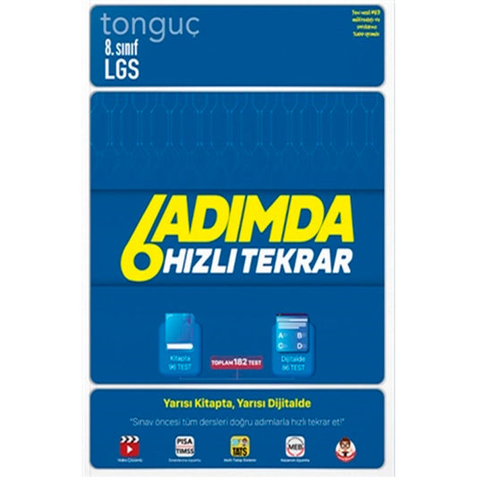Tonguç Akademi Yayınları 8. Sınıf LGS 6 Adımda Hızlı Tekrar