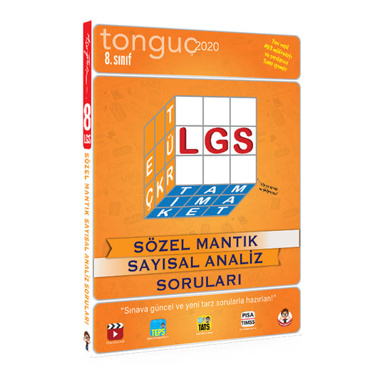 Tonguç Akademi Yayınları 8.Sınıf LGS Sözel Mantık Sayısal Analiz Soruları 2019-2020