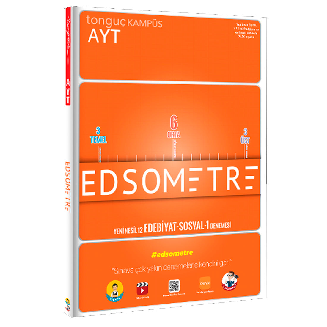 Tonguç Akademi Yayınları AYT Edsometre Yeni Nesil 12 Edebiyat Sosyal-1 Denemesi 2021