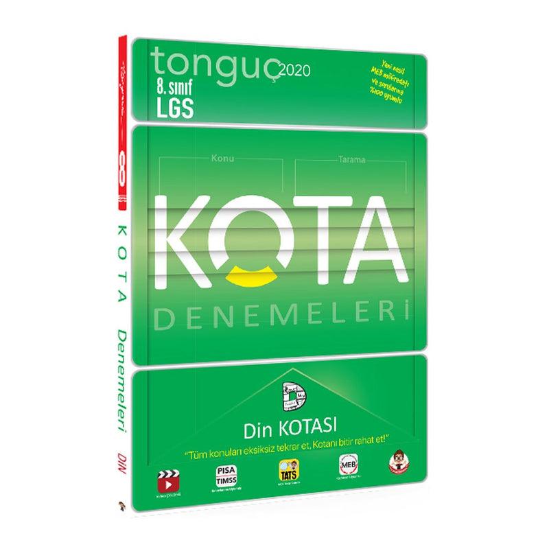 Tonguç Akademi Yayınları Kota Konu Taramaları Din Kültürü ve Ahlak Bilgisi Kotası 2019-2020