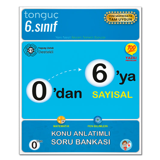 Tonguç Yayın 6.Sınıf Sayısal Konu Anlatımlı Soru Bankası